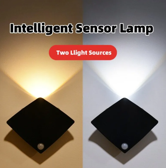 Wireless USB Rechargeable Motion Sensor Wall Lamp – Human Body Induction Night Light
