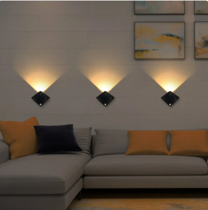 Wireless USB Rechargeable Motion Sensor Wall Lamp – Human Body Induction Night Light