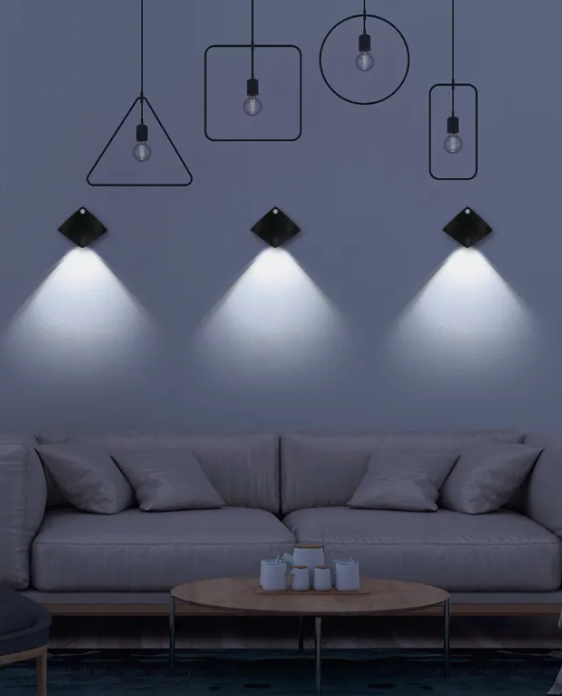 Wireless USB Rechargeable Motion Sensor Wall Lamp – Human Body Induction Night Light