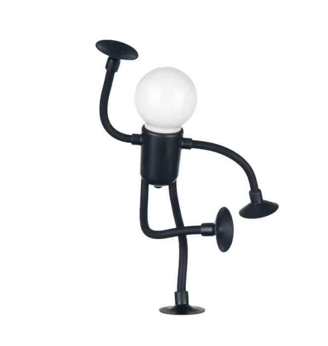 Funny Sportsman Night Light – Versatile Battery-Powered Desk Lamp with Suction Cup