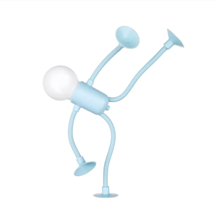Funny Sportsman Night Light – Versatile Battery-Powered Desk Lamp with Suction Cup