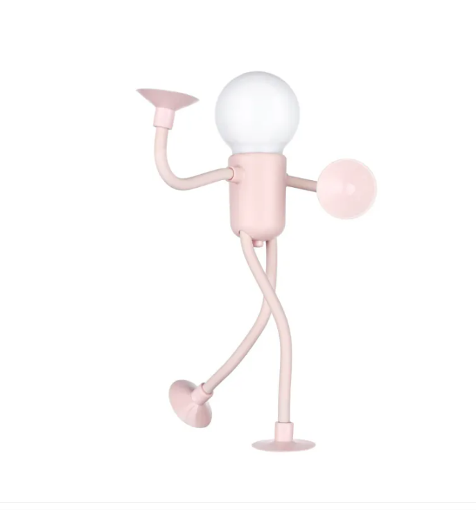 Funny Sportsman Night Light – Versatile Battery-Powered Desk Lamp with Suction Cup