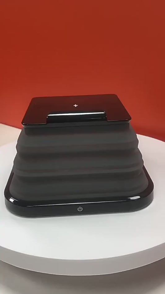 Smart Wireless Charger with 7-Color Ambience LED Light – USB Powered